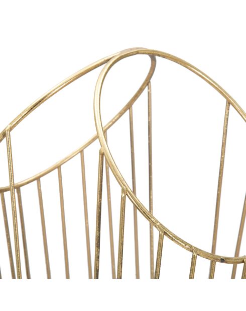 Porte-parapluie Glam doré - 60x25.5x18.5 cm