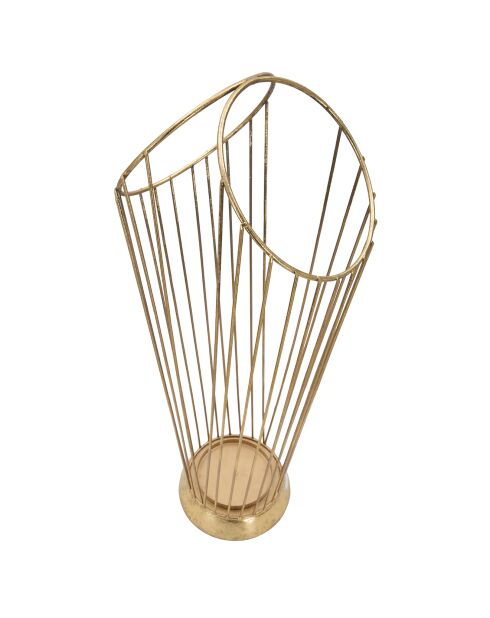 Porte-parapluie Glam doré - 60x25.5x18.5 cm