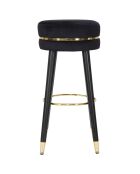 Tabouret de Bar Paris  noir/doré - 74x35x35 cm
