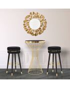 Tabouret de Bar Paris  noir/doré - 74x35x35 cm