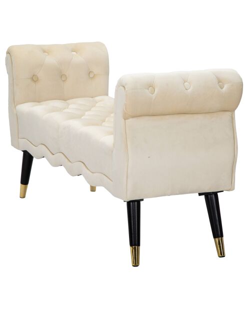 Banc Paris crème - 60x120x40 cm