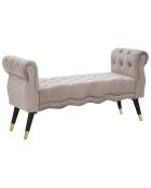 Banc Paris gris - 60x120x40 cm