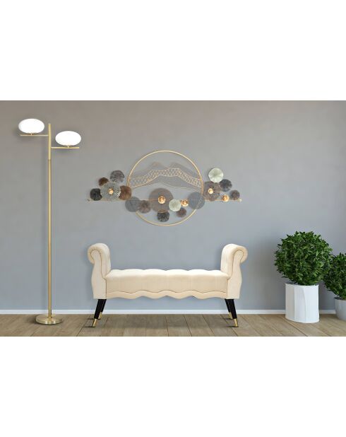 Banco Paris crema - 60x120x40 cm