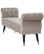 Banc Paris gris - 60x120x40 cm
