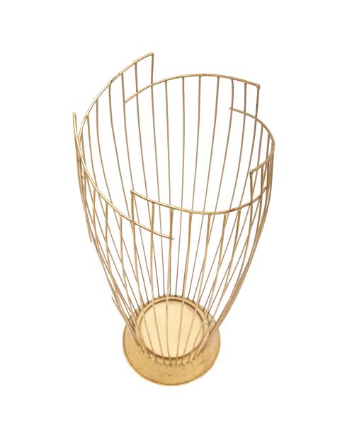 Porte-parapluie Fashion doré - 69x28x28 cm