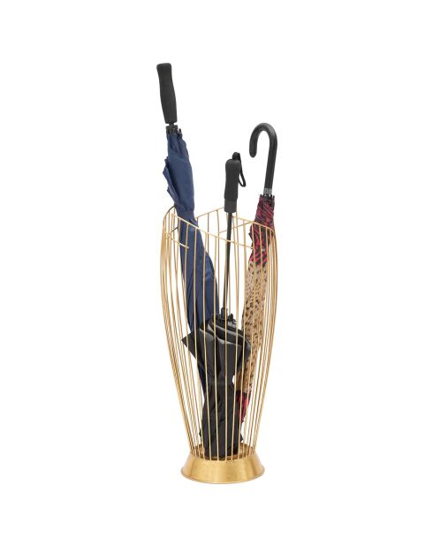 Modieuze gouden parapluhouder - 69x28x28 cm