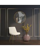 2 Chaises Paris  crème/doré - 79x51x59 cm