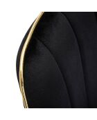 2 sedie Paris nero/oro - 79x51x59 cm