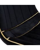 2 sedie Paris nero/oro - 79x51x59 cm