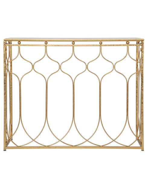 Console Arab  doreé - 78x96.5x41 cm