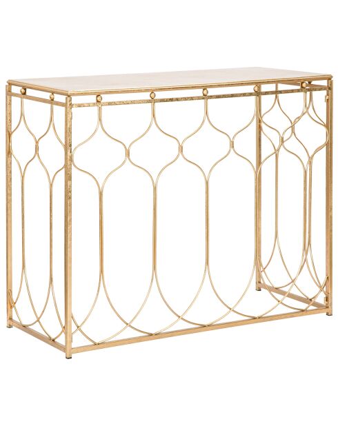 Console Arab  doreé - 78x96.5x41 cm