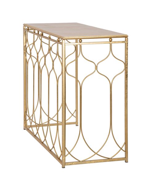 Console Arab  doreé - 78x96.5x41 cm
