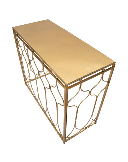 Console Arab  doreé - 78x96.5x41 cm