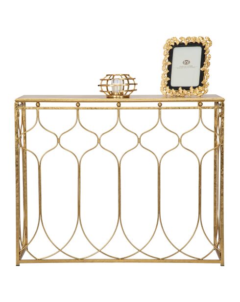 Console Arab  doreé - 78x96.5x41 cm