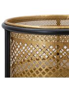 Cache-pot doré/noir - 50 x25x25 cm