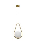 Lampada da soffitto Glamy oro/bianco - 46x24x20 cm