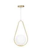 Lampada da soffitto Glamy oro/bianco - 46x24x20 cm