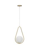 Lampada da soffitto Glamy oro/bianco - 46x24x20 cm