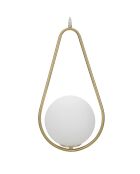 Lampada da soffitto Glamy oro/bianco - 46x24x20 cm