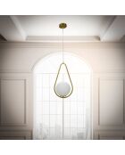Lampada da soffitto Glamy oro/bianco - 46x24x20 cm