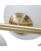 Lampada da soffitto Glamy oro/bianco - 74x81x30 cm