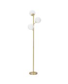 Lampadaire Glamy doré/blanc - 190x36x36 cm