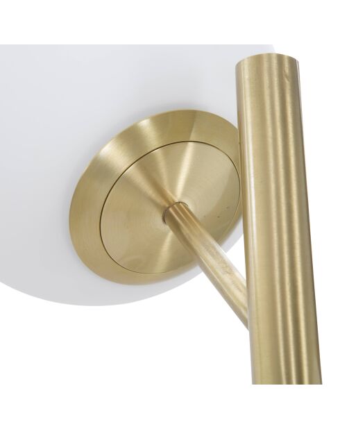 Lampadaire Glamy doré/blanc - 190x36x36 cm