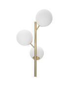 Lampadaire Glamy doré/blanc - 190x36x36 cm