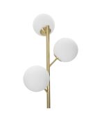 Lampadaire Glamy doré/blanc - 190x36x36 cm
