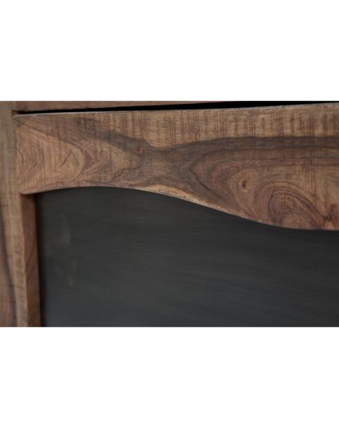 Meuble de rangement Yellowstone  marron/noir - 175x40x80 cm