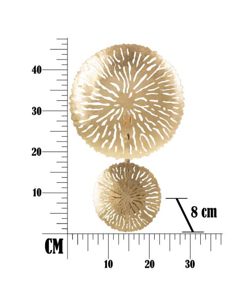 Applique murale Simple Glam  dorée - 46x28.5x8 cm