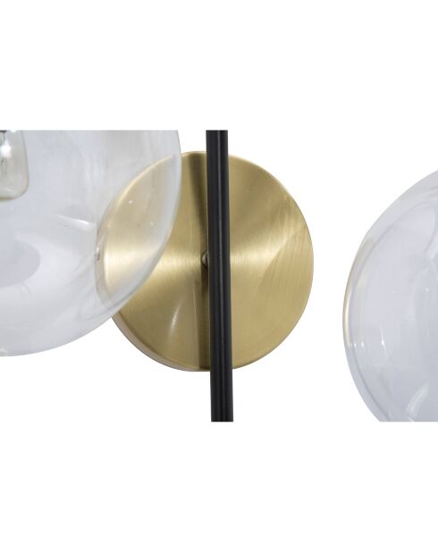 Lampada da parete Iron Black oro/nero - 45x36x24 cm