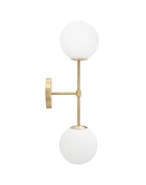 Applique murale Glamy  doré/blanc - 55x15x21 cm