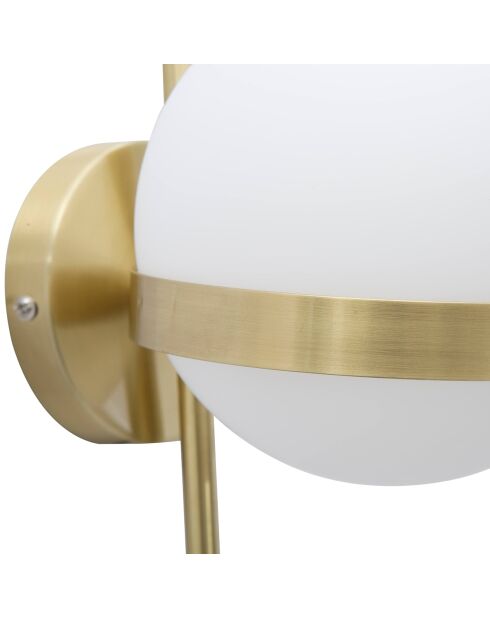 Applique murale Glamy  doré/blanc - 40x15x20 cm