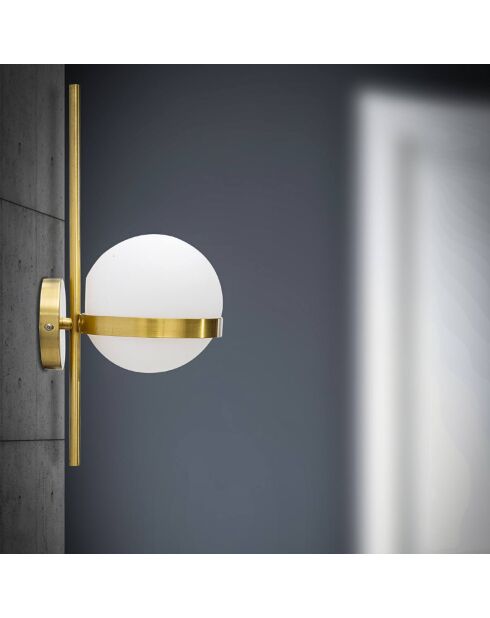 Applique murale Glamy  doré/blanc - 40x15x20 cm