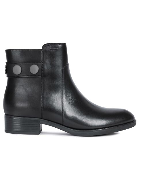 Felicity Stiefeletten aus Bi-Material-Leder, schwarz