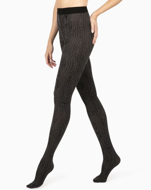 Collant opaque serpent 60 deniers noir