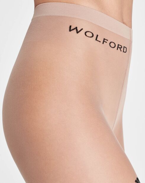 Collants Dakota 20 deniers beige/noir