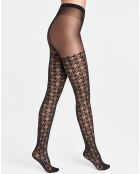 Collants Logo Passion 20 deniers noirs