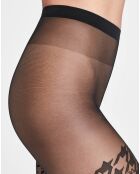 Collants Logo Passion 20 deniers noirs