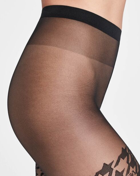 Collants Logo Passion 20 deniers noirs