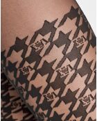 Collants Logo Passion 20 deniers noirs