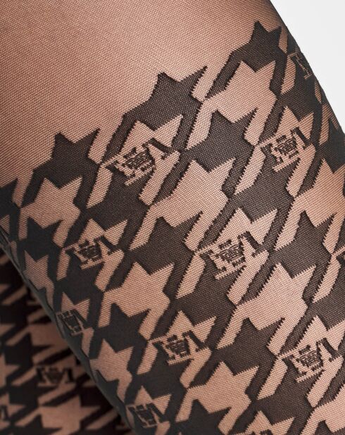 Collants Logo Passion 20 deniers noirs