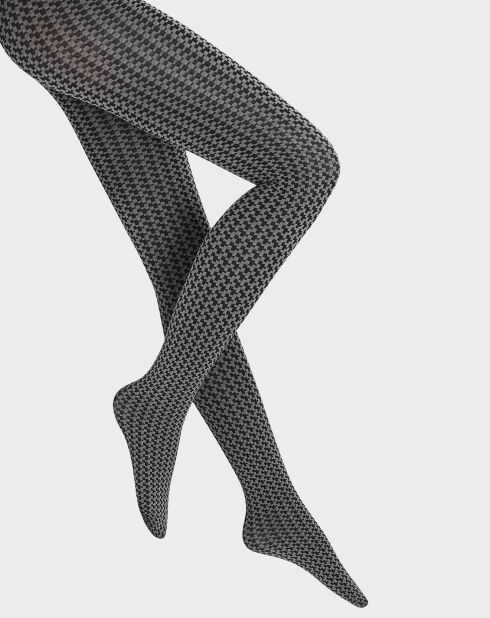 Collants Karter 80 deniers gris/noir