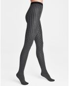 Collants Karter 80 deniers gris/noir