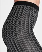 Collants Karter 80 deniers gris/noir