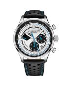 Montre Homme en Cuir  Quartz Monaco noire