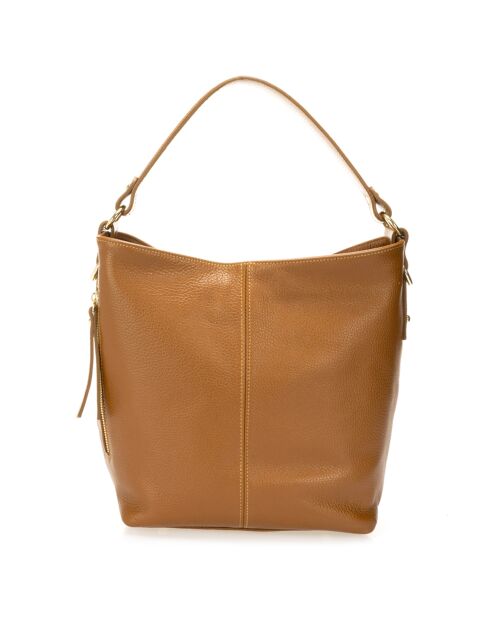 Borsa a tracolla Meg in pelle cognac - 36x12x28 cm