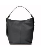 Borsa a tracolla Meg in pelle nera - 36x12x28 cm