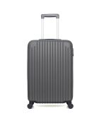 Mittelgroßer Reisekoffer 4 Einzelräder Carpathians 65 cm dunkelgrau